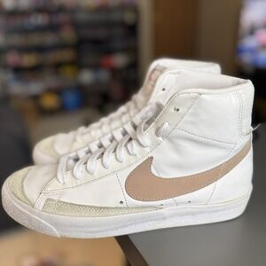 Nike Blazer '77 Vintage Mid Women Size 7.5 White Pink Oxford Shoes Sneakers